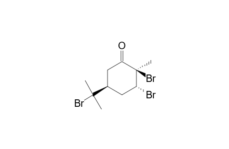 (2R,3R,5S)-2,3-dibromo-5-(2-bromopropan-2-yl)-2-methylcyclohexan-1-one