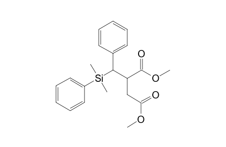 Methyl (2RS,3RS)-2-methoxycarbonylmethyl-3-dimethyl(phenyl)silyl-3-phenylpropanoate