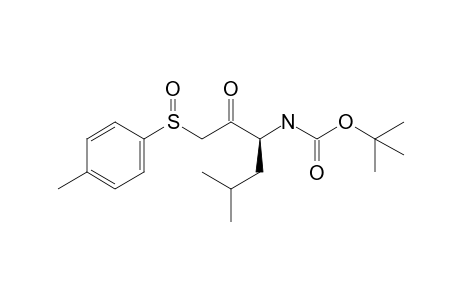 (3S,rs)-N-(Tert-butoxycarbonyl)-3-amino-5-methyl-1-(p-tolylsulfinyl)-2-hexanone