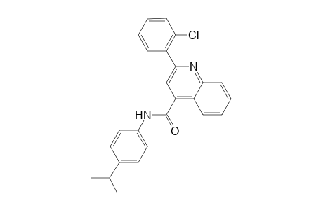 2-(2-chlorophenyl)-N-(4-isopropylphenyl)-4-quinolinecarboxamide