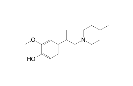 2-Methoxy-4-[1-(4-methylpiperidin-1-yl)propan-2-yl]phenol