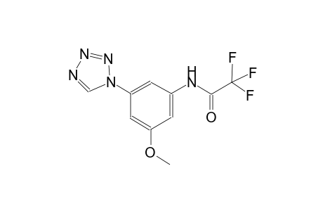 2,2,2-trifluoro-N-[3-methoxy-5-(1H-tetraazol-1-yl)phenyl]acetamide