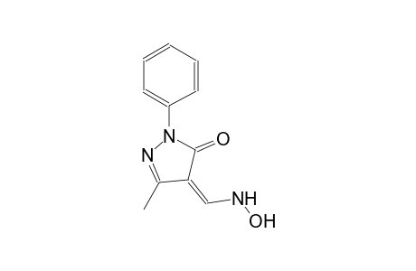 3H-pyrazol-3-one, 2,4-dihydro-4-[(hydroxyamino)methylene]-5-methyl-2-phenyl-, (4Z)-