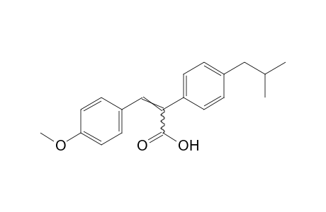 2-(p-isobutylphenyl)-3-(p-methoxyphenyl)acrylic acid