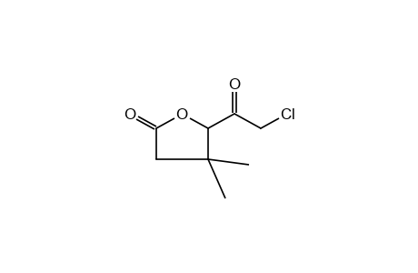 6-CHLORO-3,3-DIMETHYL-4-HYDROXY-5-OXOHEXANOIC ACID, gamma-LACTONE