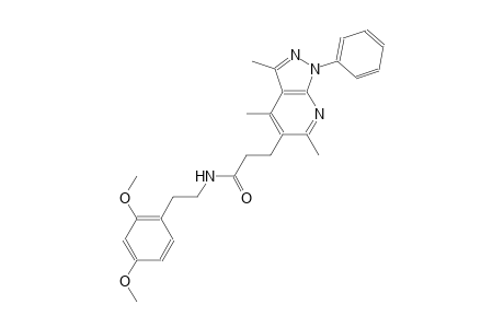 1H-pyrazolo[3,4-b]pyridine-5-propanamide, N-[2-(2,4-dimethoxyphenyl)ethyl]-3,4,6-trimethyl-1-phenyl-