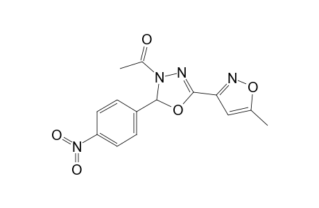 4-Acetyl-2-(5-methylisoxazol-3-yl)-5-(4-nitrophenyl)-1,3,4-oxadiazole