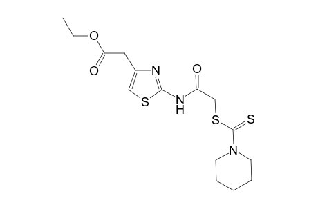 Ethyl 2-[2'-(1"-pyridyl)thiocarbamoyl]thio]acylamino]-thiazol-4-acetate