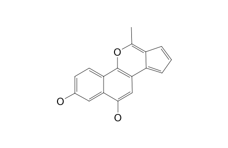 8,10-Dihydroxy-2-methylcyclopenta[c]-(4H)-benzochromene