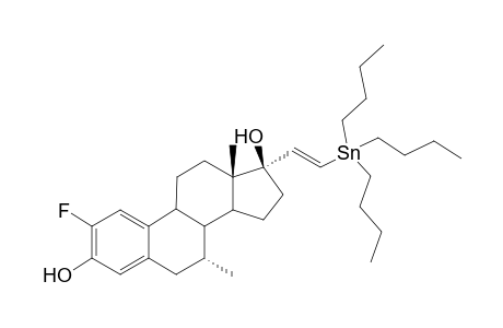 2-Fluoro-7-.alpha.-methyl-(17.alpha.,20Z)-21-(tri-n-butylstannyl)vinylestradiol