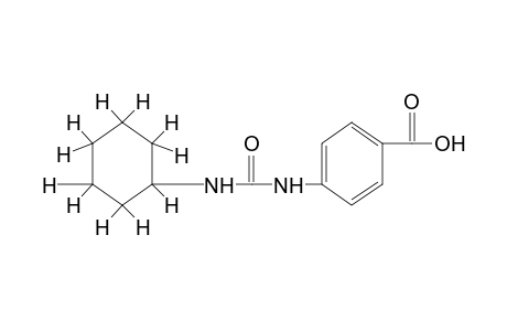 p-(3-cyclohexylureido)benzoic acid