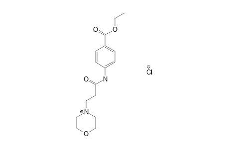 p-(3-morpholinopropionamido)benzoic acid, ethyl ester, hydrochloride