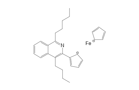 4-n-Butyl-3-ferrocenyl-1-n-pentylisoquinoline