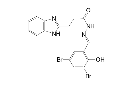 3-(1H-benzimidazol-2-yl)-N'-[(3,5-dibromo-2-hydroxyphenyl)methylidene]propanohydrazide