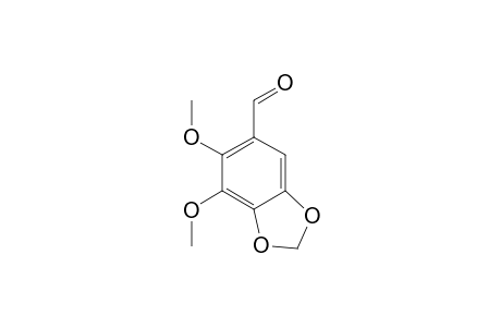 1,3-Benzodioxole-5-carboxaldehyde, 6,7-dimethoxy-