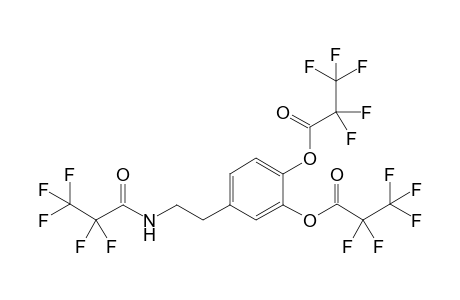 4-(2-[(2,2,3,3,3-Pentafluoropropanoyl)amino]ethyl)-2-[(2,2,3,3,3-pentafluoropropanoyl)oxy]phenyl 2,2,3,3,3-pentafluoropropanoate