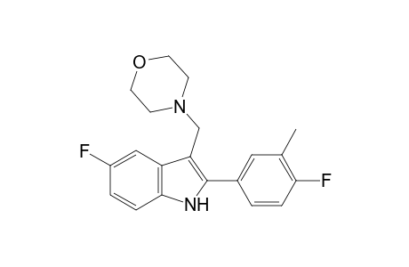 5-fluoro-2-(4-fluoro-m-tolyl)-3-(morpholinomethyl)indole