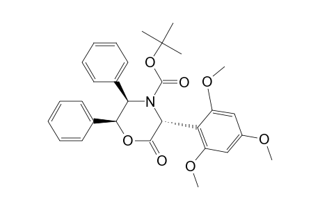 4-Morpholinecarboxylic acid, 2-oxo-5,6-diphenyl-3-(2,4,6-trimethoxyphenyl)-, 1,1-dimethylethyl ester, [3R-(3.alpha.,5.beta.,6.beta.)]-