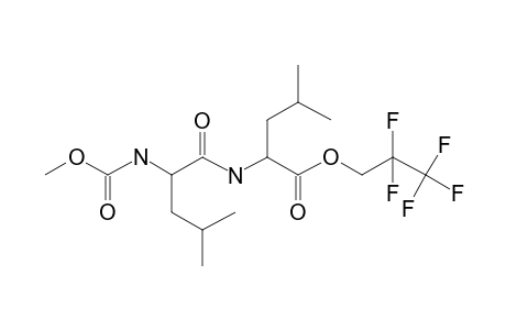 L-Leucyl-L-leucine, N-methoxycarbonyl-, 2,2,3,3,3-pentafluoropropyl ester