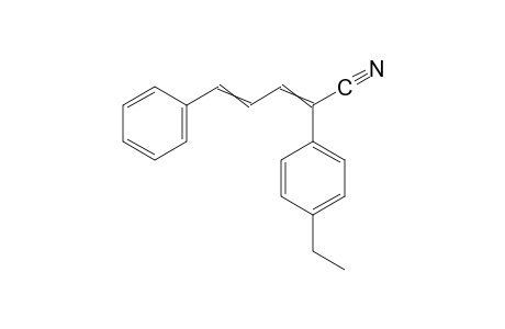2-(p-ethylphenyl)-5-phenyl-2,4-pentadienenitrile