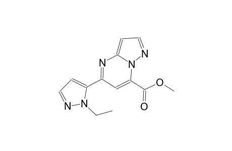 pyrazolo[1,5-a]pyrimidine-7-carboxylic acid, 5-(1-ethyl-1H-pyrazol-5-yl)-, methyl ester