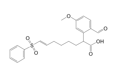 2-(2-Formyl-5-methoxyphenyl)-8-phenylsulfonyloct-7-enoic acid