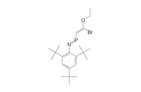 Z-4-Ethoxy-1-(2,4,6-tri-tert.-butylphenyl)-4-bromo-1-azaphosphabuta-1,3-diene