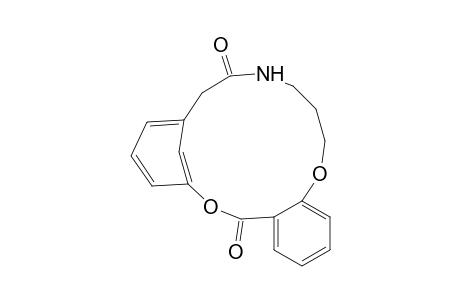 8,12-Metheno-12H,14H-1,13,5-benzodioxaazacyclohexadecine-6,14(7H)-dione, 2,3,4,5-tetrahydro-