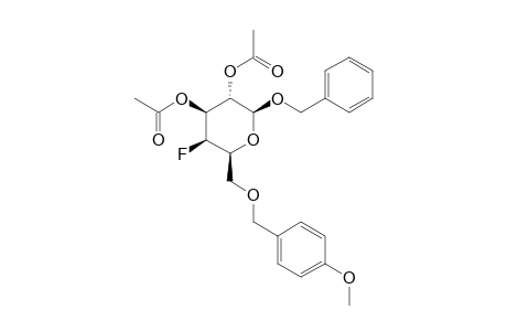 BENZYL-2,3-DI-O-ACETYL-4-DEOXY-4-FLUORO-6-O-PARA-METHOXYBENZYL-BETA-D-GALACTOPYRANOSIDE
