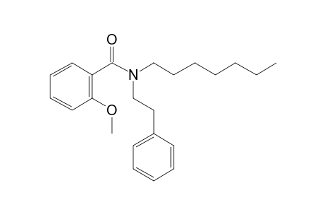 Benzamide, 2-methoxy-N-(2-phenylethyl)-N-heptyl-