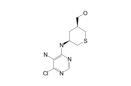 (+/-)-5-AMINO-6-CHLORO-4-[[(3'-BETA,5'-BETA)-5'-(HYDROXYMETHYL)-THIAN-3'-YL]-AMINO]-PYRIMIDINE