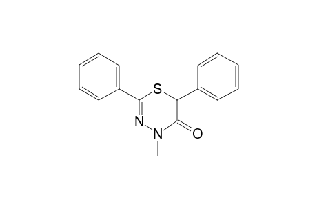 5,6-Dihydro-4-methyl-5-oxo-2,6-diphenyl-4H-1,3,4-thiadiazine