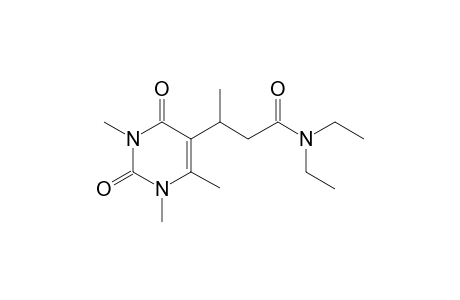 N,N-DIETHYL-3-(1,2,3,4-TETRAHYDRO-1,3,6-TRIMETHYL-2,4-DIOXOPYRIMIDIN-5-YL)-BUTANAMIDE