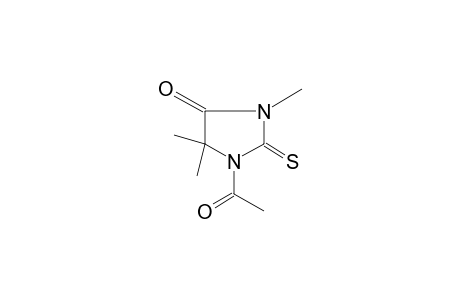 1-acetyl-2-thio-3,5,5-trimethylhydantoin