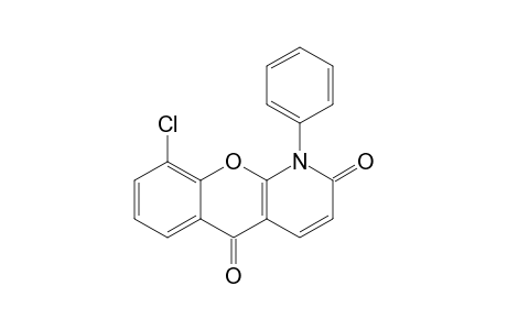 9-CHLORO-1-PHENYL-5-OXO-CHROMANO-[2,3-B]-DIHYDRO-2(1H)-PYRIDONE