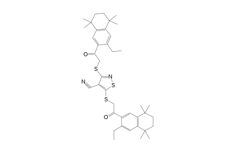 3,5-bis{{[(3-ethyl-5,6,7,8-tetrahydro-5,5,8,8-tetramethyl-2-naphthyl)-carbonyl]methyl}thio}-4-isothiazolecarbonitrile