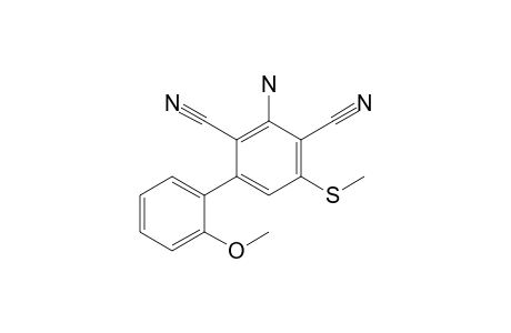 3-Amino-2'-methoxy-5-methylsulfanylbiphenyl-2,4-dicarbonitrile