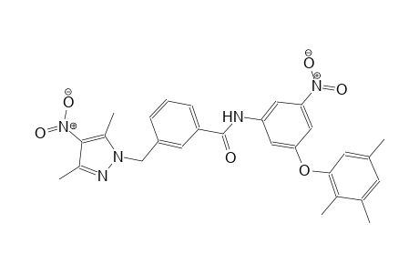 3-[(3,5-dimethyl-4-nitro-1H-pyrazol-1-yl)methyl]-N-[3-nitro-5-(2,3,5-trimethylphenoxy)phenyl]benzamide