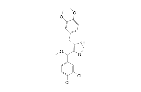 4-(3,4-Dichloro.alpha.-methoxybenzyl)-5-(3,4-dimethoxybenzyl)imidazole