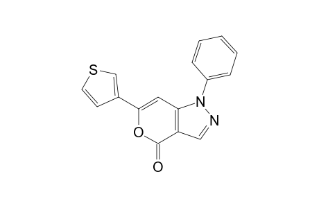 1-Phenyl-6-(3-thienyl)pyrano[4,3-c]pyrazol-4(1H)-one