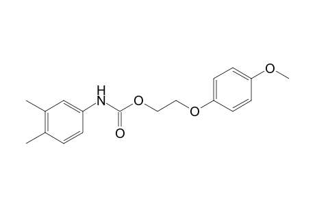 (3,4-Dimethylphenyl)carbamic acid 2-(4-methoxyphenoxy)ethyl ester
