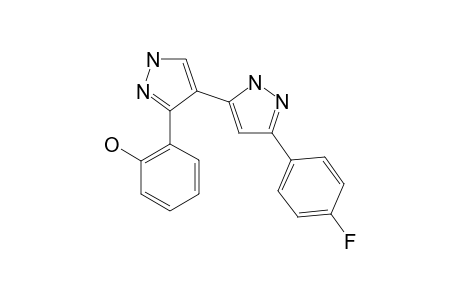 3(5)-(4-Fluorophenyl)-5(3)-[3-(2-hydroxyphenyl)pyrazol-4-yl]pyrazole