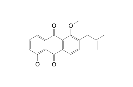 5-Hydroxy-1-methoxy-2-(2'-methylprop-2'-enyl)-anthraquinone