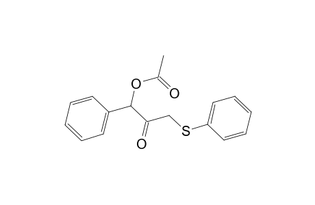 1-Acetoxy-1-phenyl-3-phenylthio-2-propanone