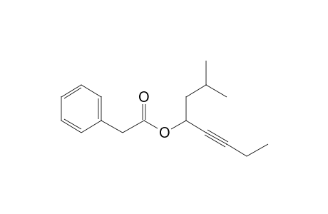 Phenylacetic acid, 2-methyloct-5-yn-4-yl ester