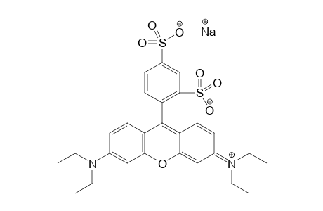 Sodium 4-[6-(diethylamino)-3-(diethyliminio)-3H-xanthen-9-yl]-1,3-benzenedisulfonate