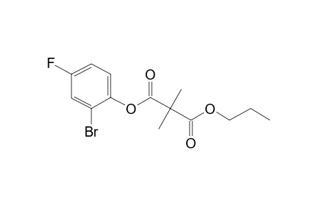 Dimethylmalonic acid, 2-bromo-4-fluorophenyl propyl ester