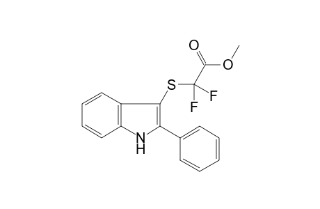 Difluoro-(2-phenyl-1H-indol-3-ylsulfanyl)-acetic acid methyl ester
