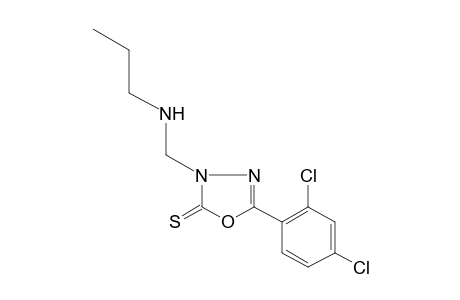 2-(2,4-dichlorophenyl)-4-[(propylamino)methyl]-delta2-1,3,4-oxadiazoline-5-thione