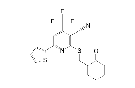 2-[(2-ketocyclohexyl)methylthio]-6-(2-thienyl)-4-(trifluoromethyl)nicotinonitrile